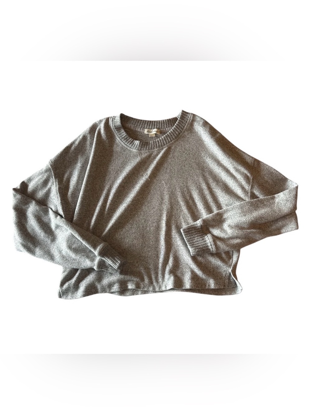 Derek Heart Gray Crewneck Long-Sleeve Sweater